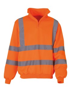 Y-HVK06-Hi-Vis 1/4 Zip Sweatshirt 2